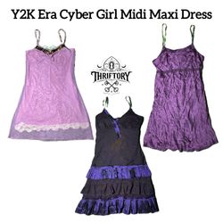 Y2K era cyber Girl MIDI Maxi Dress TY-086