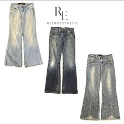 Y2K Paris Hilton Era Girl Denim Jeans RE-3508