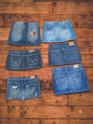 Distressed Denim Micro Mini Skirts Wholesale Lot
(..