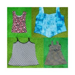 Camisole mix blouse half salvees