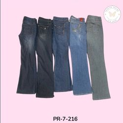 Women's Bootcut Flared Jeans – Slim Fit Stretch De..