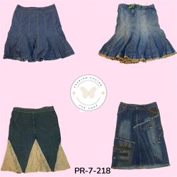 Trendy Women's Long Denim Skirt – High Rise Casual..