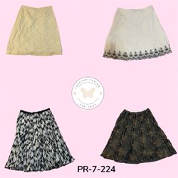 Women's High-Waist Cotton Skater Skirt – Trendy Fa..