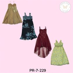 Women’s Vintage Printed Polyester Dress – Y2K Tren..