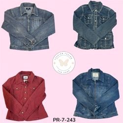 Women’s Cropped Denim Jacket – Trendy Y2K Casual L..