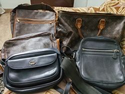 authentic Louis Vuitton and Gucci bag hand pick av..