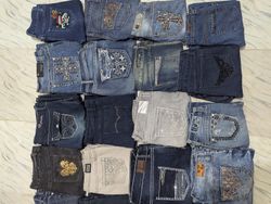 Y2k embroidery and embellished flare or bootcut wo..