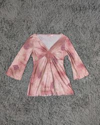 ***Y2K Floral Long Sleeve Blouses Mixed