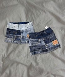 Upcycled Levi’s Denim Belter Skirts