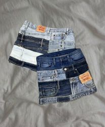 Upcycled Levi’s Denim Belted Skirts