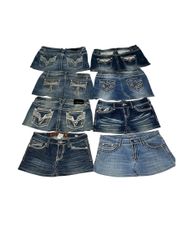 Upcycle Denim Mini Skirt TR579