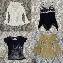 Y2K mix tops