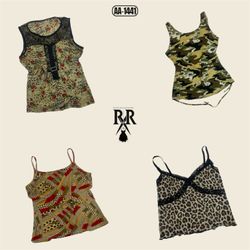 Y2K Animal Print Mix Tops (AA-1441)