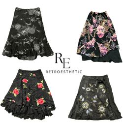 Y2K Unique Girl Poly Maxi Skirt RE-3694