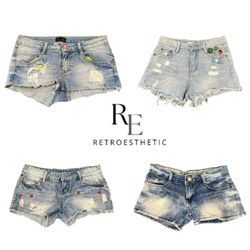 Y2K NYC IT GIRL DENIM SHORTS RE-3690