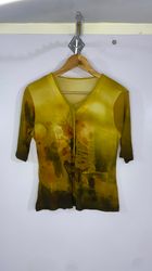 Y2K Half sleeve blouse 80s women's wear ⌛🔥