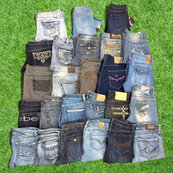 Y2k Embroidered flared jeans