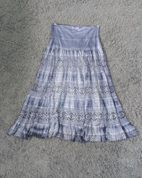 CN*1003*Y2K Flower Print Skirt Fairycore Cottageco..