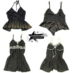 Y2k Gothic Vibe Top B2F- 029