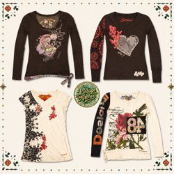 Retro Desigual Eclectic Diva Graphic Tops :10pcs (..