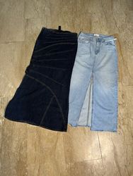 Y2K Style IT Girl Denim Maxi Skirts