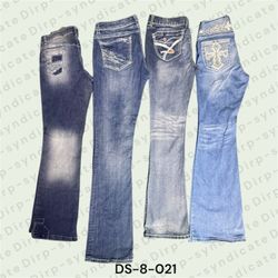 Y2K Low Rise Flare Jeans for Women – Vintage Wide ..