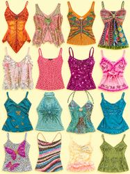Y2K EURO STYLE CAMISOLES & SLIPDRESSES