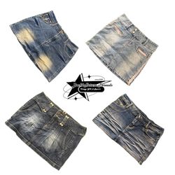Y2k NYC IT GIRL DENIM MINI SKIRT B2F-208