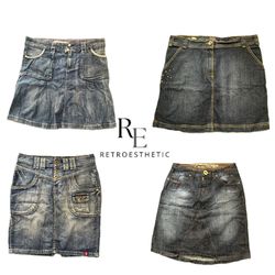 Y2K Corduroy Midi Skirts RE-3824