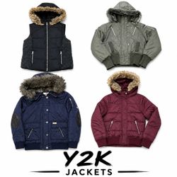 Ensemble de doudoune Y2K et de manteau d'hiver
