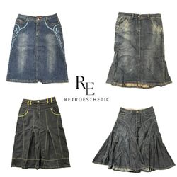 Y2K NYC IT GIRL DENIM MADE SKAIRT RE-3817