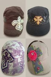 ‎Vintage Y2K Bling Caps Bundle | Military Cadet & ..