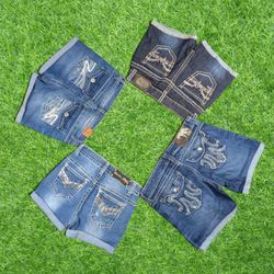 Y2K Embroidered Mini shorts