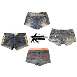Y2k NYC IT GIRL DENIM SHORT B2F-101