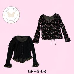 Y2K Long Sleeve Poly Blouses | Vintage Women’s Top..