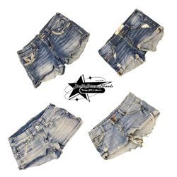 Y2k NYC IT GIRL DENIM SHORTS B2F-174