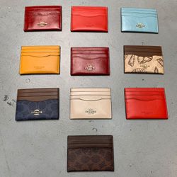 Coach card cases