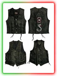 Y2K Genuine Leather Waistcoats – 10 Pcs Vintage Wh..