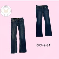Y2K Flared Jeans | Vintage 2000s Women’s Flare Den..