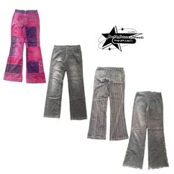 Y2k Unique Corduroy Pants B2F-217