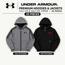 Under Armour Stylish Half and Full zipper 25 piece..