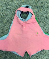 Upcycled Polo Ralph Lauren Halter Top (Dc-09-04)