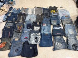 hiphop y2k jorts bundle 60 pieces