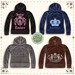 Y2K Glam Juicy Couture Velour Tracksuit Set Collec..