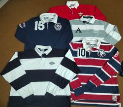 „Kollektion von Rugby-Shirts mit langen Ärmeln“