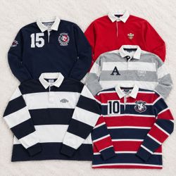 Collection de T-shirts de rugby à manches longues