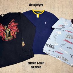 Men’s vintage/y2k mixed grade t shirt lot