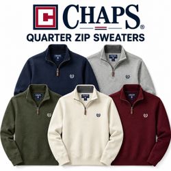 Chaps 1/4 Zip Sweaters - S001