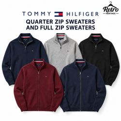 Authentic Tommy Hilfiger 1/4 Zips and Full Zip Swe..