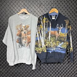 Pro Vintage Animal Printed sweatshirts (FNC:430)